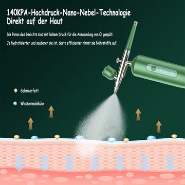 Scheiffy Kosmetikbehandlungsgerät Nano Oxygenation Beauty Instrument, Hydration Instrument, Schönheit, Anti-Aging-Instrument, Hochdruckzerstäubung Gesichtsfaltenentferner