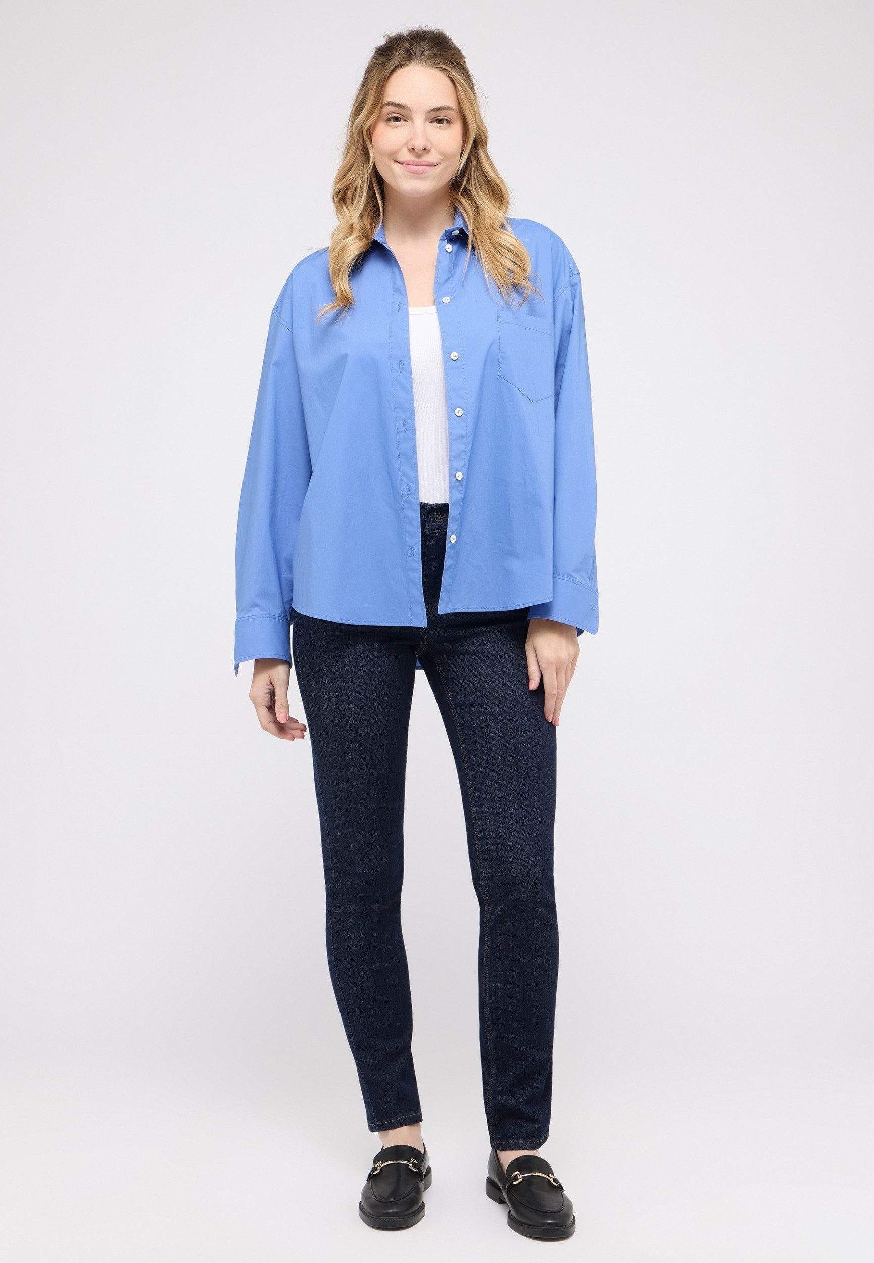 ANGELS Slim-fit-Jeans CICI - Bequeme Stretch-Jeans mit Used-Look & geradem Bein