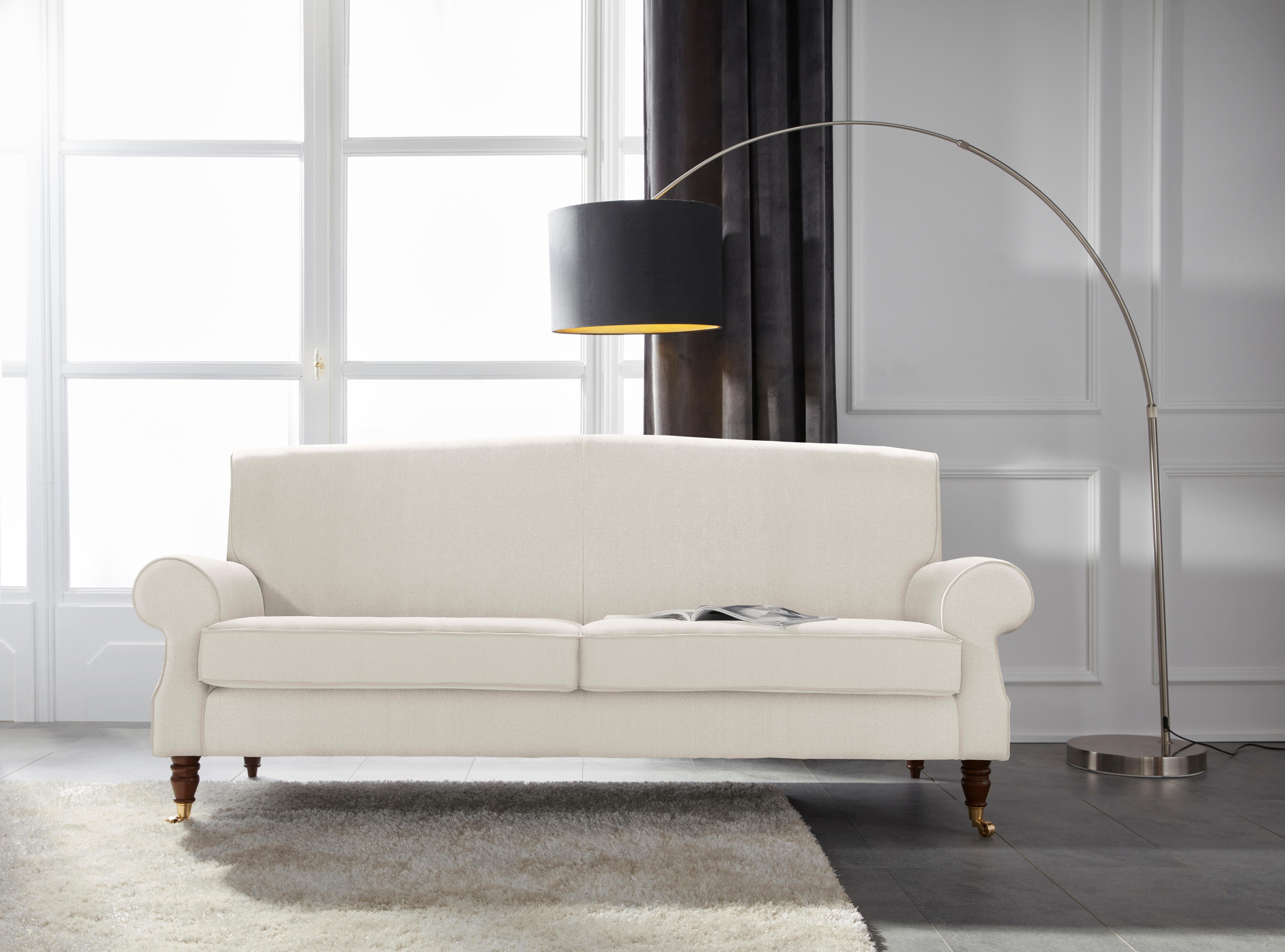 Home affaire 3-Sitzer Rennes, in Samtoptik oder Baumwoll-Mix