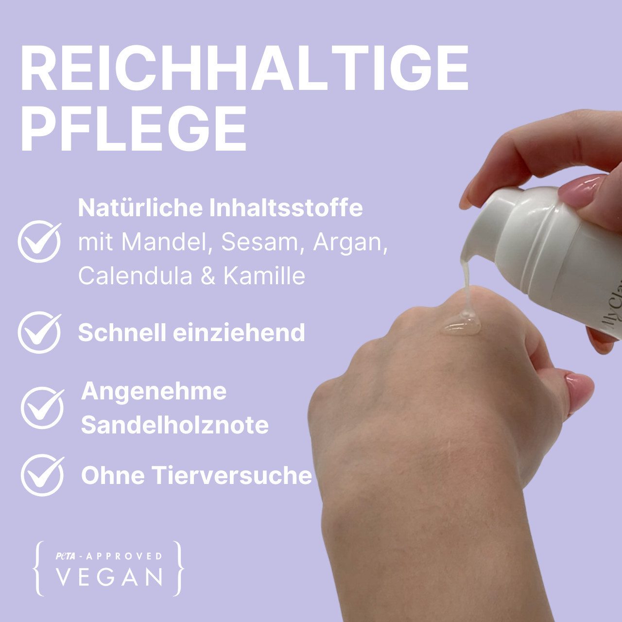 MyClarella Körperöl Schwangerschaftsöl & Dammmassageöl – Mandel, Argan & Calendula, vegan, 1-tlg.