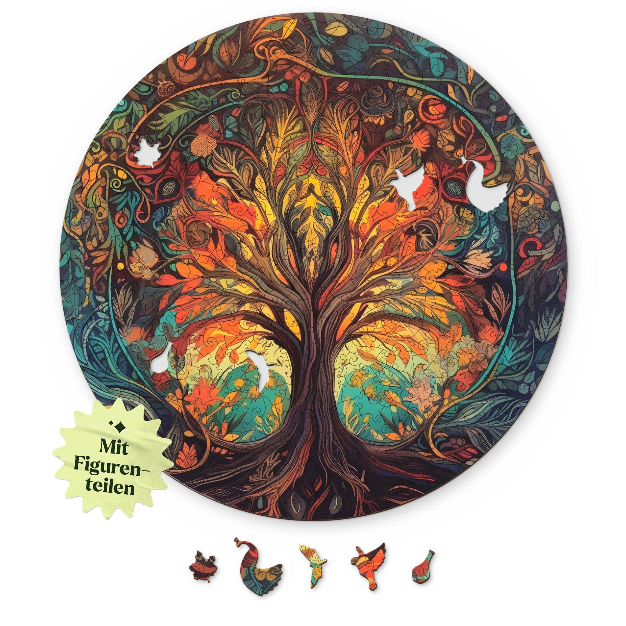 MagicHolz Puzzle Herbstbaum des Lebens Tree of Life aus Holz, 212 Puzzleteile von MagicHolz
