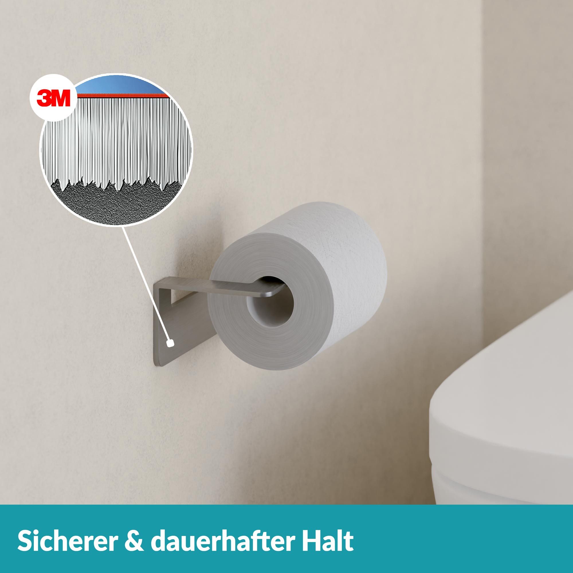 WEISSENSTEIN Toilettenpapierhalter Ohne Bohren, WC-Rollenhalter günstig online kaufen