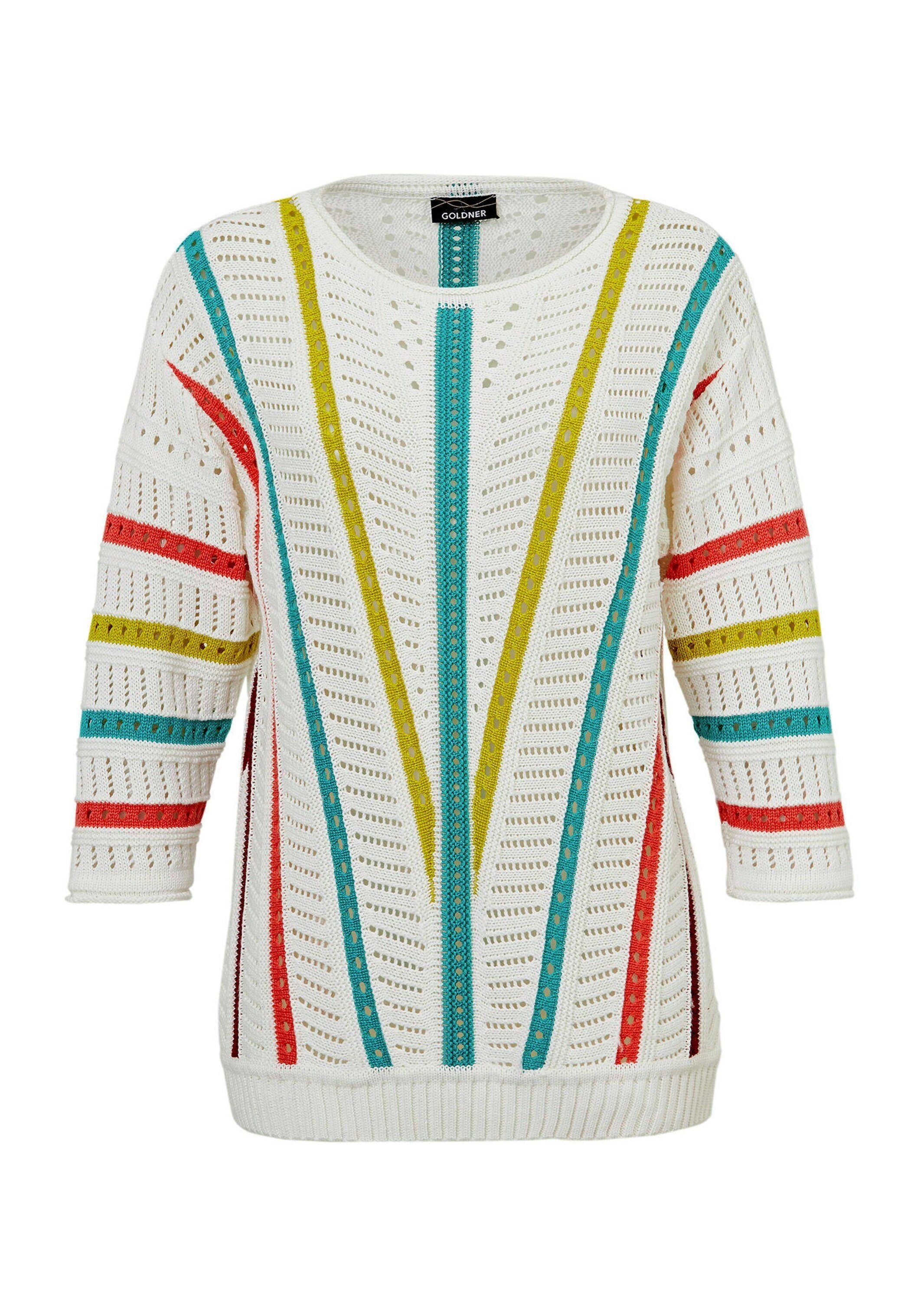Strickpullover Strickpullover mit U-Boot-Ausschnitt