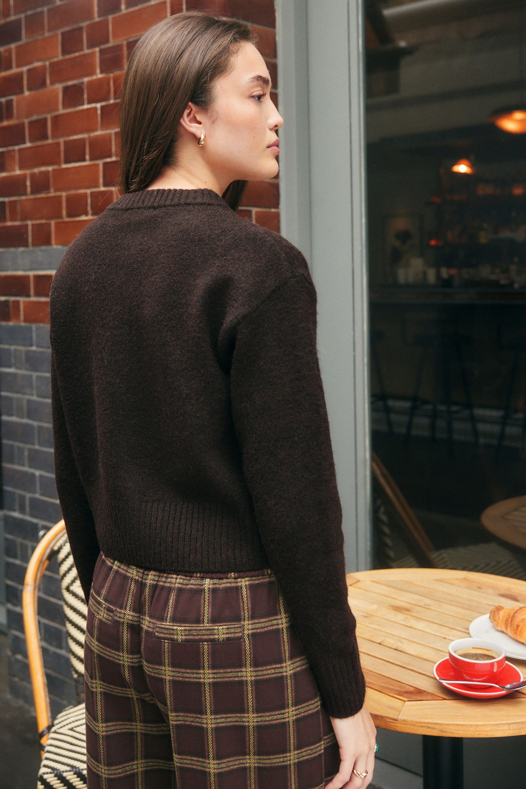 Next Strickjacke Strickjacke mit Rundhalsausschnitt (1-tlg) günstig online kaufen