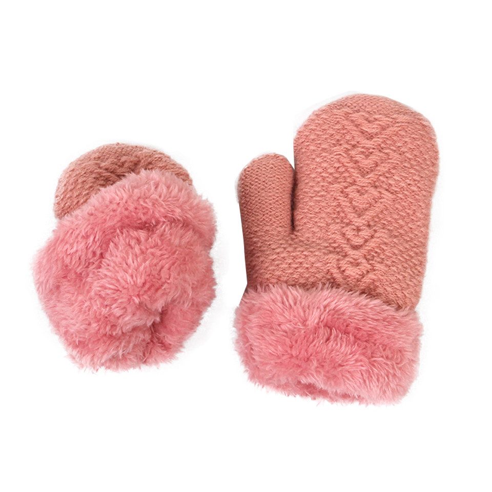 Oemmn Filzhut Kinder Winterset Mütze Schal Handschuhe – 3-teiliges Set für Mädchen & Jungen, warme Winter Accessoires für Kinder – Bild 3 von 5