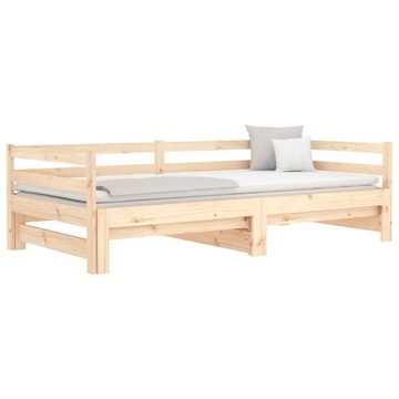 vidaXL Bett Tagesbett Ausziehbar 90x200 cm Massivholz Kiefer