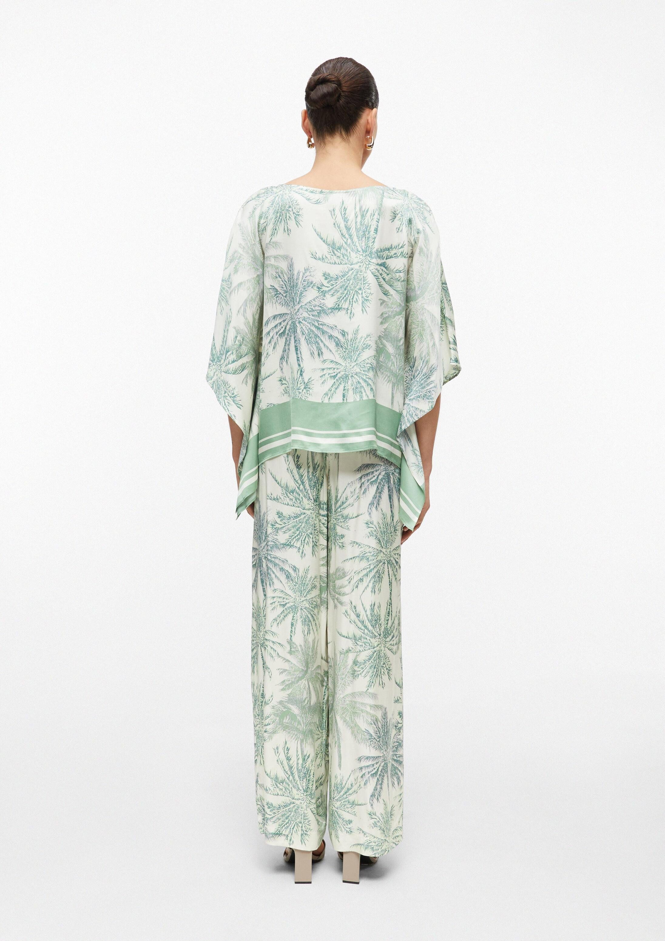 s.Oliver Kurzarmbluse Bluse Satin-Bluse im Loose Fit