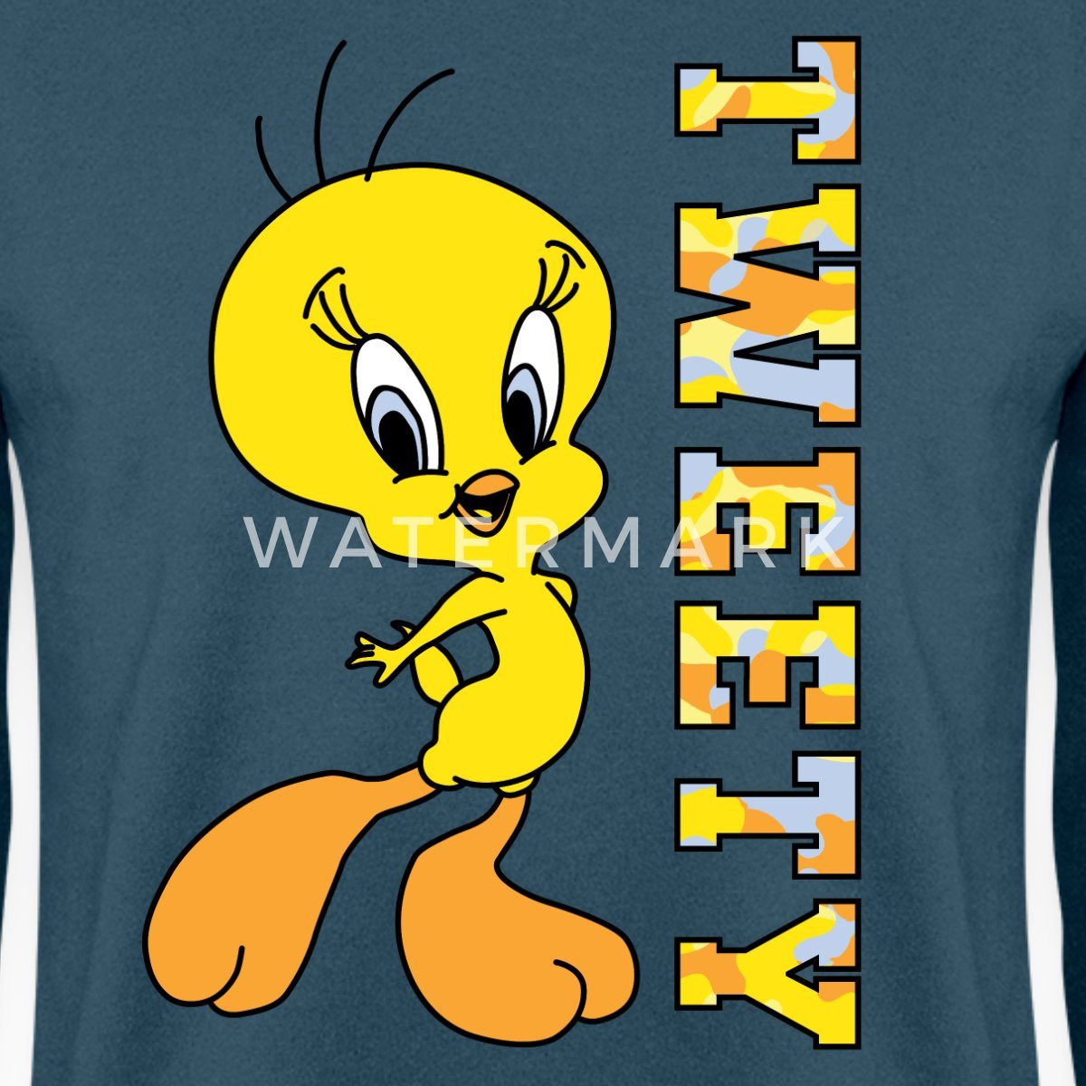 Spreadshirt Sweatshirt Looney Tunes Tweety Camouflage Unisex Pullover (1-tlg)