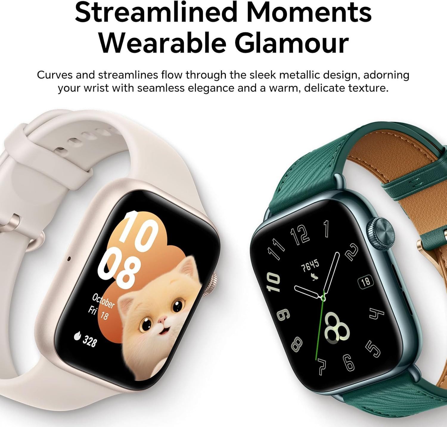 Honor Watch 5 Smartwatch (4,7 cm, android ios), Elegante Smartwatch mit 1.85 Zoll AMOLED Display und langer Laufzeit