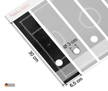 Wallario Etiketten Fußballfeld aus Kreide, Ordnerrücken-Sticker in verschiedenen Ausführungen