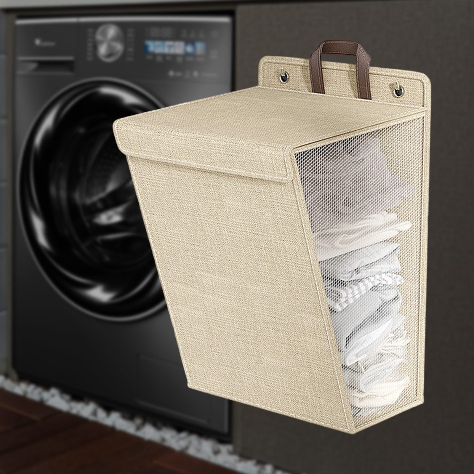 REDOM Wäschekorb Wäschesammler faltbar Hängender Wäschebehälter Aufbewahrun günstig online kaufen