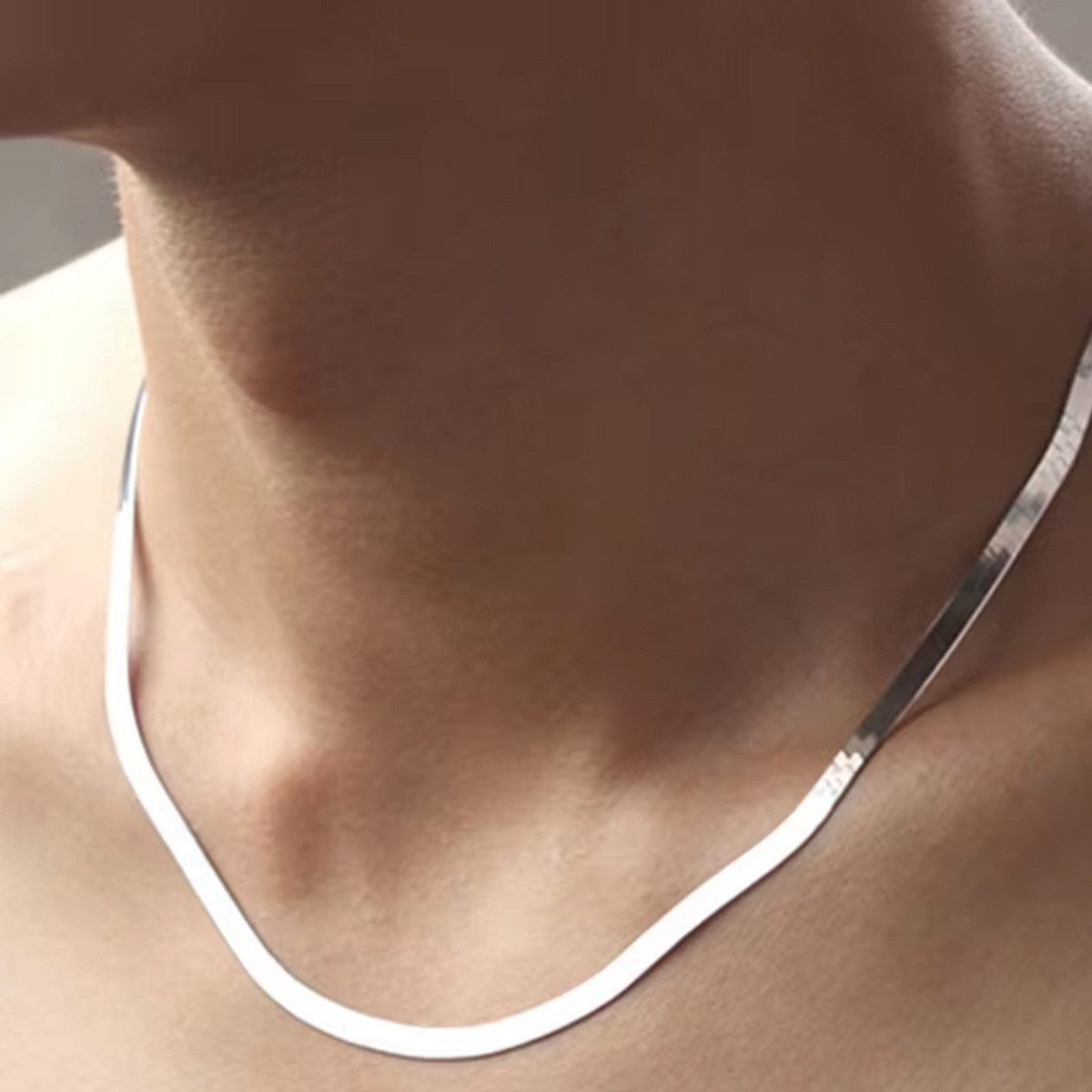 ELLAWIL Silberkette Schlangenkette Damenkette Halskette Schmuck Silberkette (GESCHENKIDEE, Kettenlänge 40 cm verlängerbar um 5 cm, Sterling Silber 925), inklusive Geschenkschachtel
