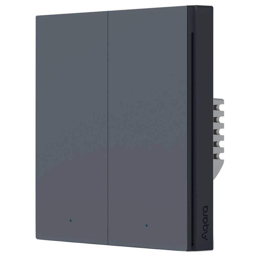 Aqara Schalter With Neutral, Double Rocker) (HomeKit WS-EUK04-G