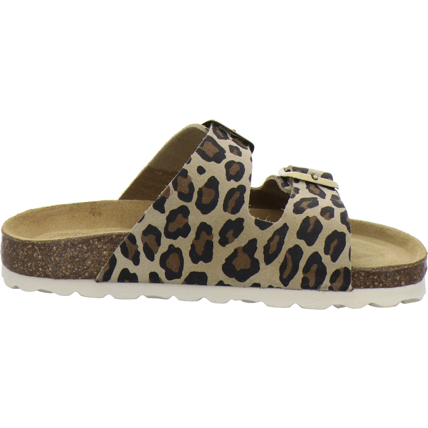 AFS-Schuhe 110098 Zweischnaller Pantolette für Mädchen aus Leder im Leo-Design