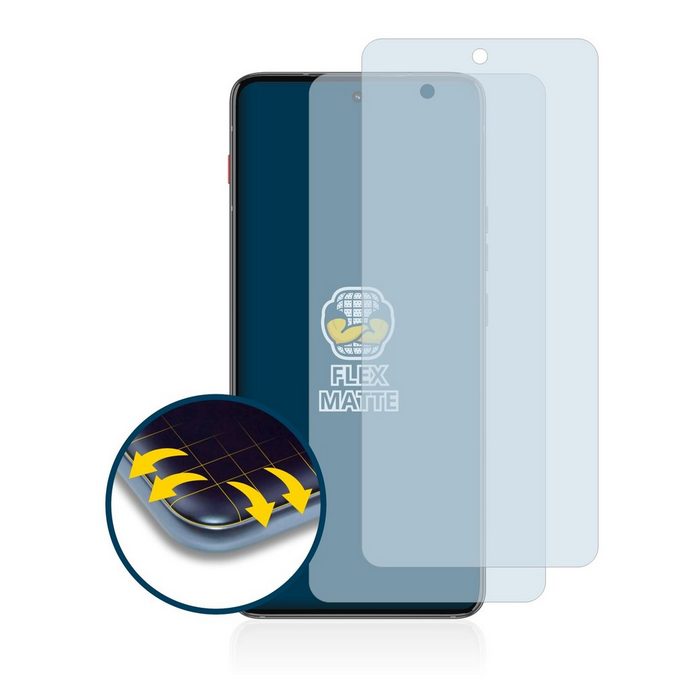 BROTECT Full-Cover Schutzfolie für Motorola ThinkPhone Displayschutzfolie 2 Stück 3D Curved matt entspiegelt Full-Screen Anti-Reflex