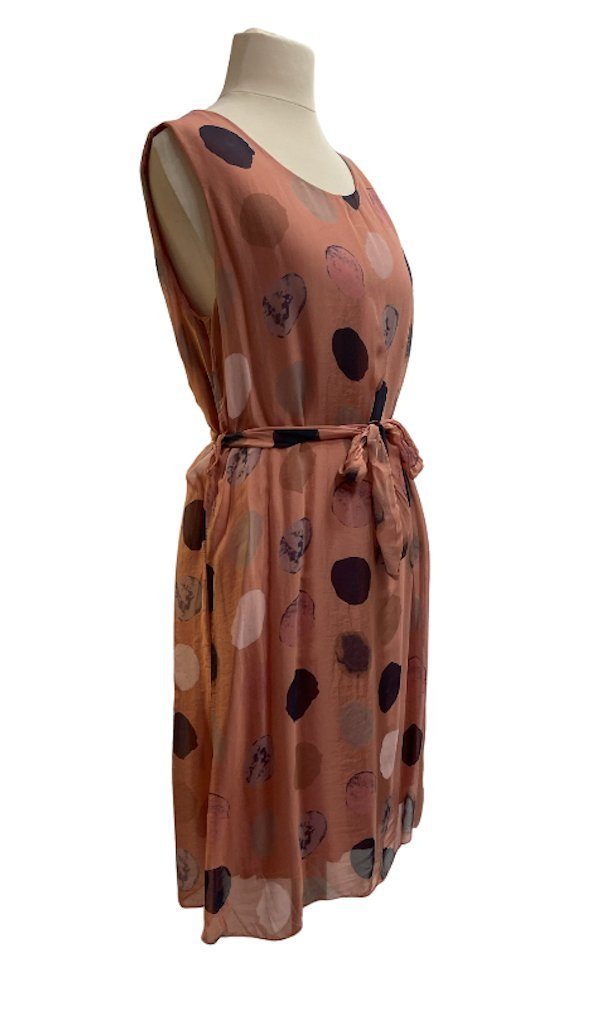BZNA Sommerkleid Seidenkleid Sommer Dress Pünktchen Kleid elegant