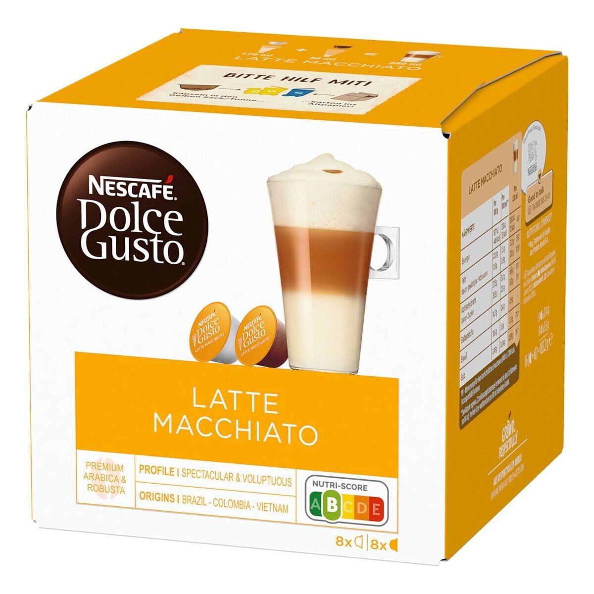 NESCAFÉ® Dolce Gusto® Kaffee Dolce Gusto® Latte Macchiato, 8 Portionen