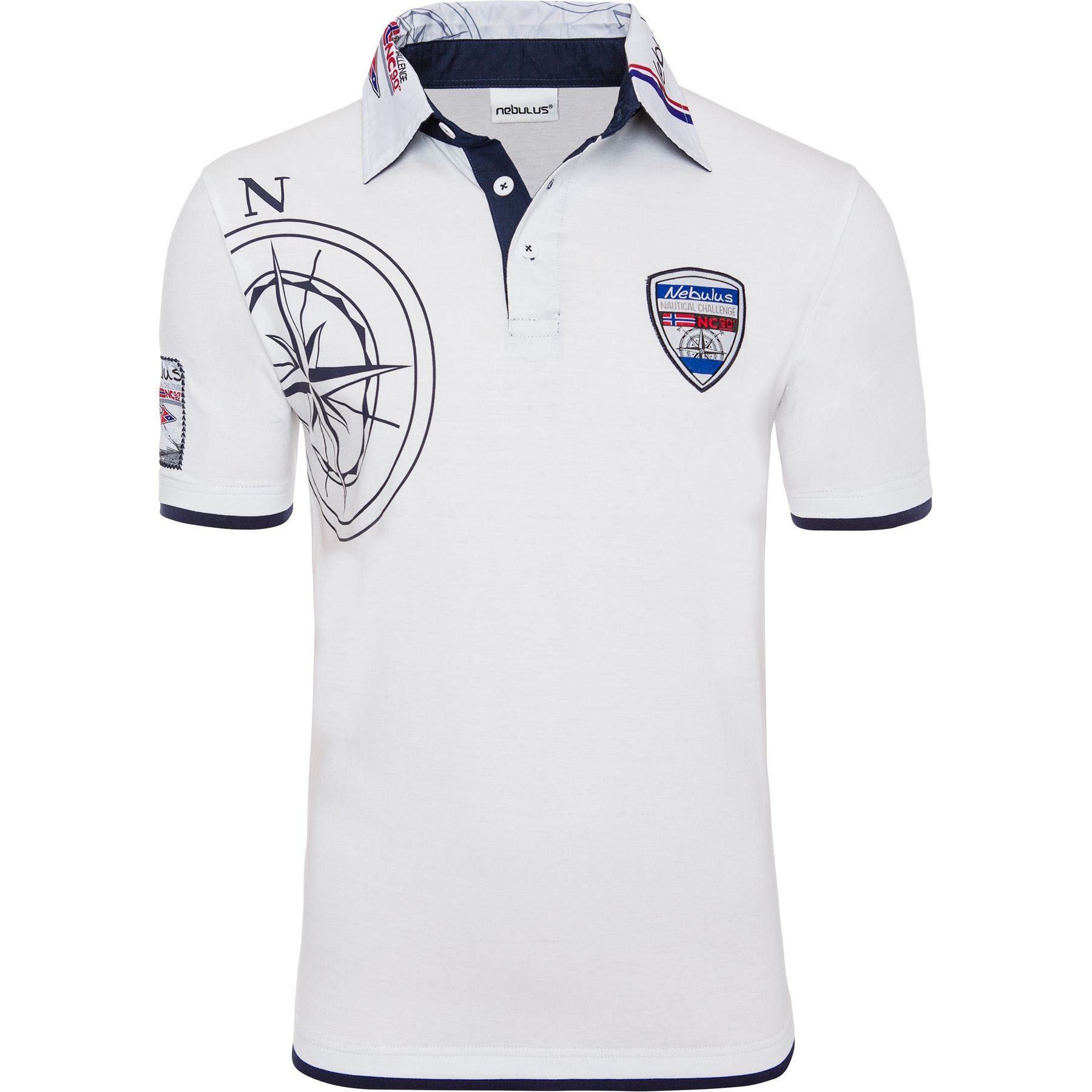 Nebulus Poloshirt EGERSUND, Q2068 - Herren, weiß, L günstig online kaufen