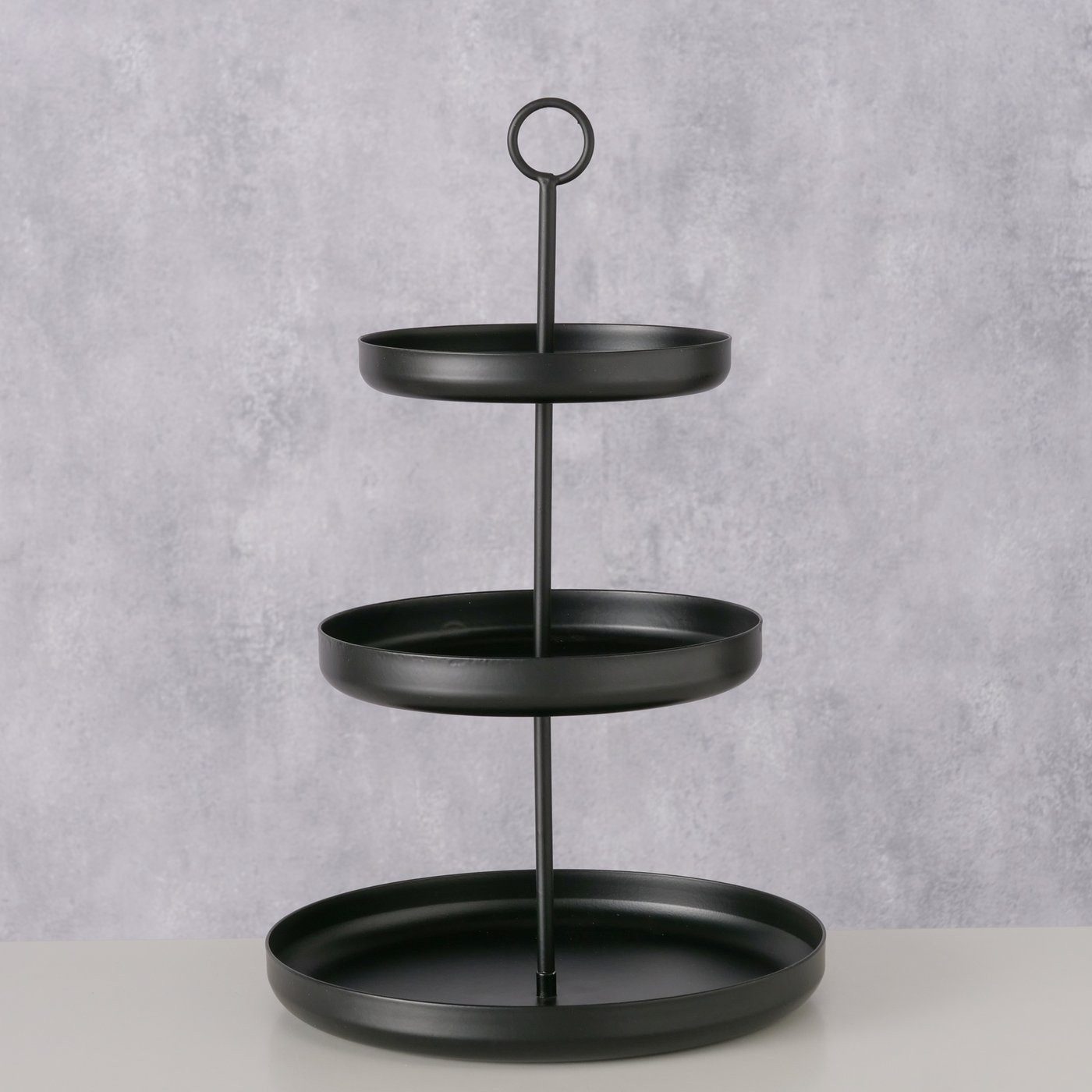 BOLTZE GRUPPE GmbH Servierständer Etagere aus Metall CREDO für Obst, 3er-Set, H. 32,5 cm, Metall, (einzeln, einzeln)