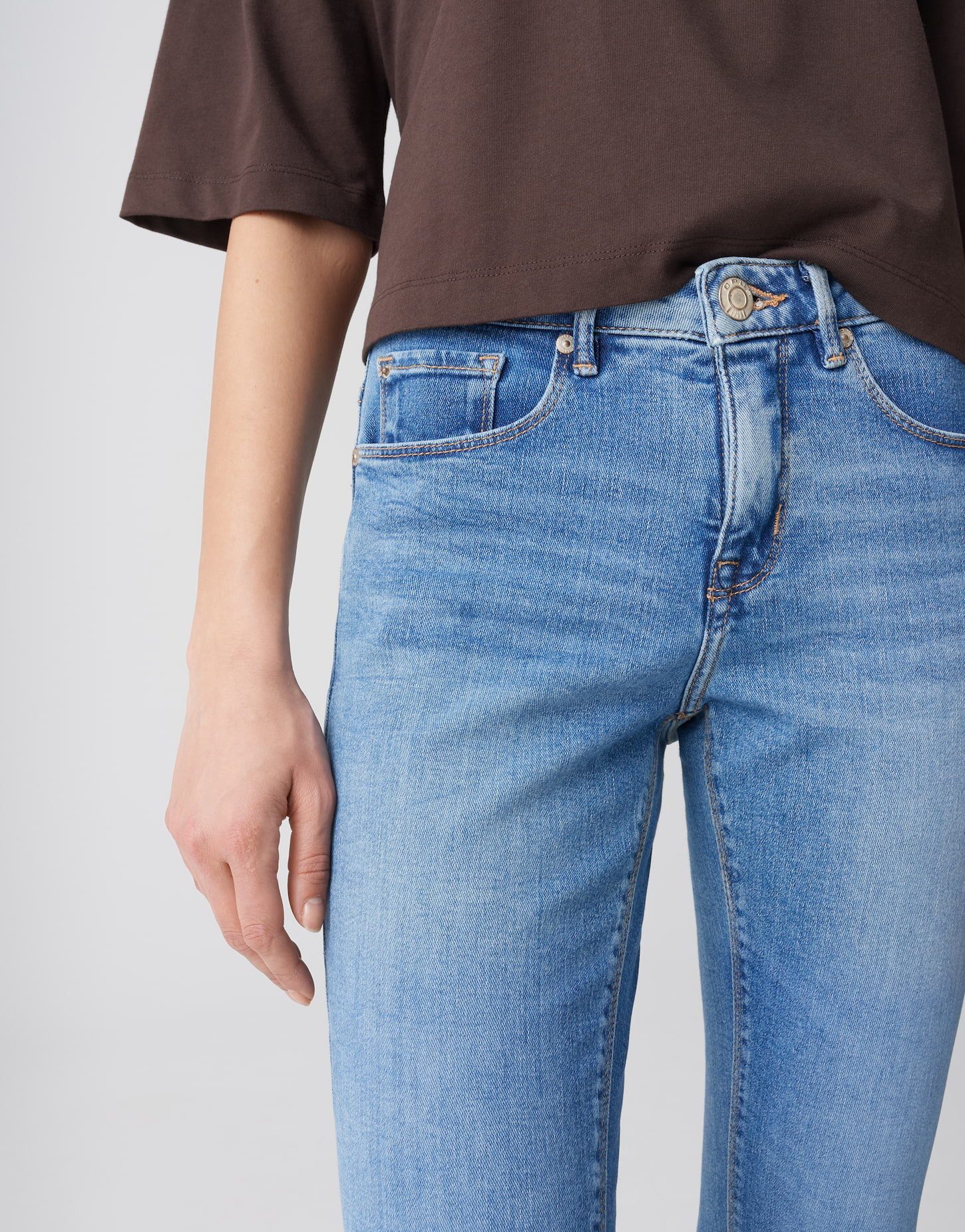 OPUS Skinny-fit-Jeans Elma ocean blue – Bild 4 von 5