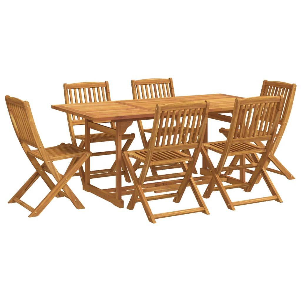 vidaXL Garten-Essgruppe 7-tlg. Garten-Essgruppe 180x90x75 cm günstig online kaufen