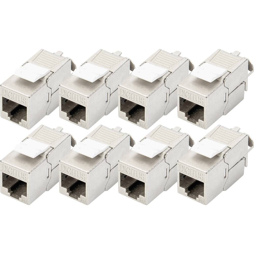CAT 6A Keystone Modul, geschirmt, werkzeugfreier Netzwerk-Adapter
