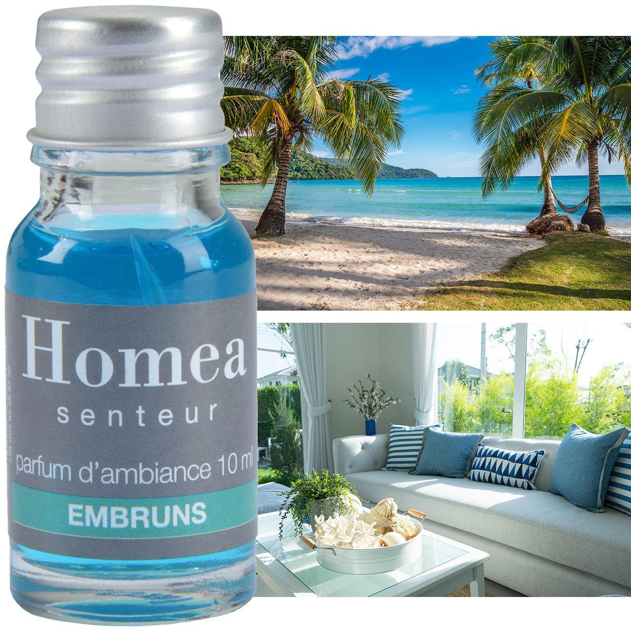 Homea Duftöl Brise des Ozeans (10ml) - Frischer Meeresduft für Zuhause (1-St), Edle Düfte für Ihr Wellnesszuhause
