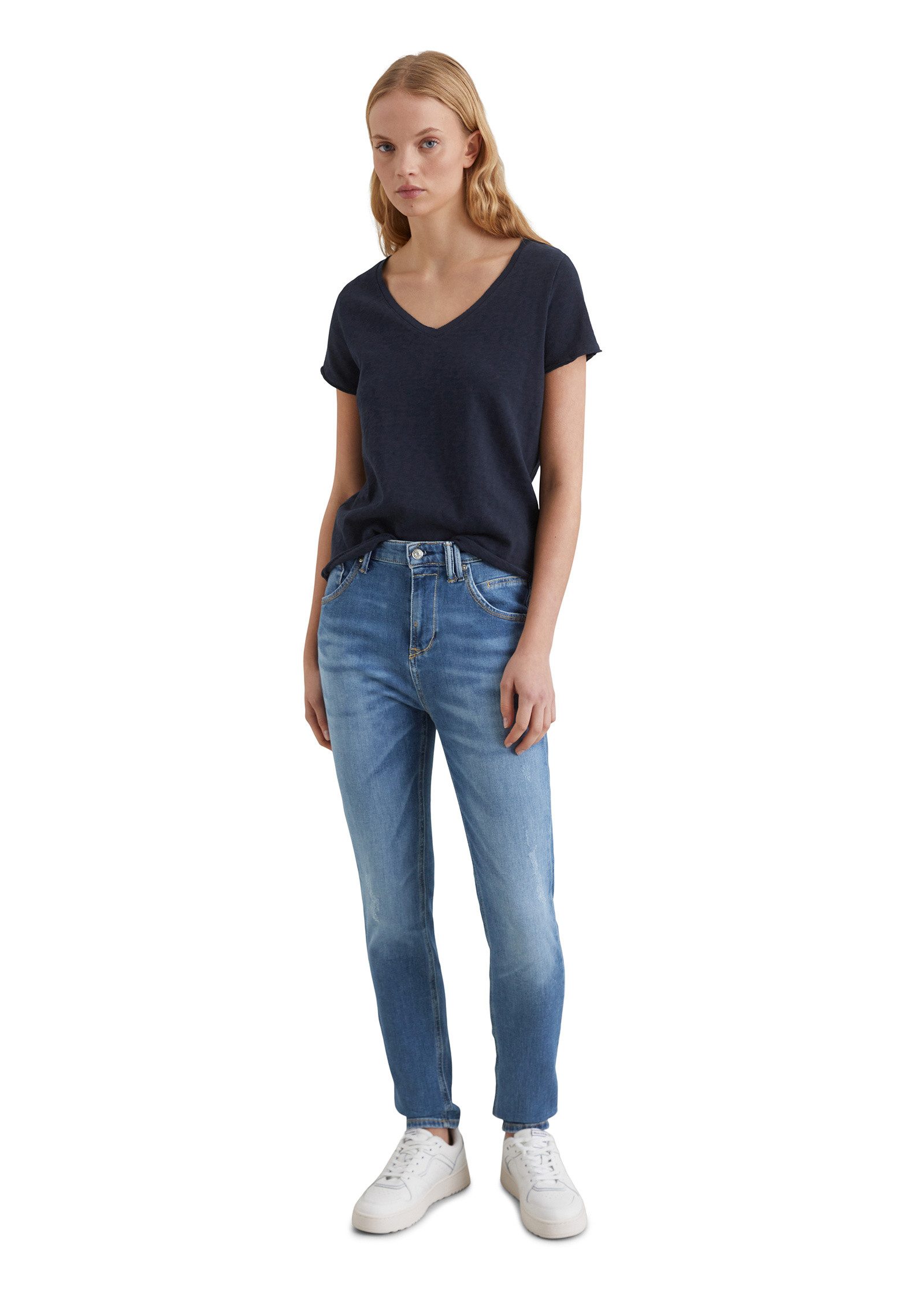 Marc O'Polo DENIM T-Shirt aus Organic Cotton Slub Jersey