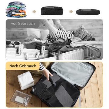 CALIYO Kofferorganizer Koffer Organizer Set, Packing Cubes Packwürfel für Urlaub und Reisen (6-tlg), Reiseorganizer Kleidertaschen Schuhbeutel Packtaschen für Koffer