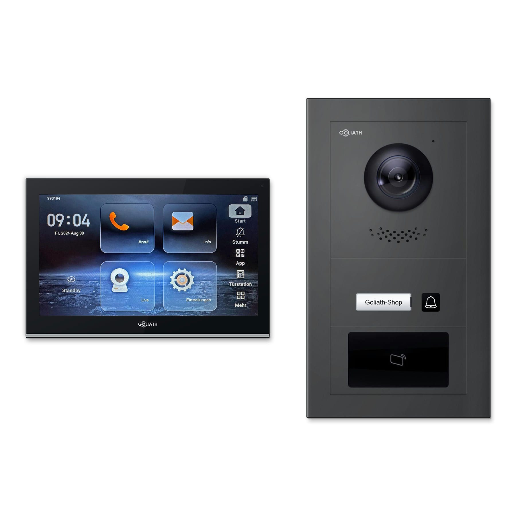 Goliath Intercom Video-Türsprechanlage Premium IP GL-IPH110AM – 1 Familie (Privat oder Gewerblich)