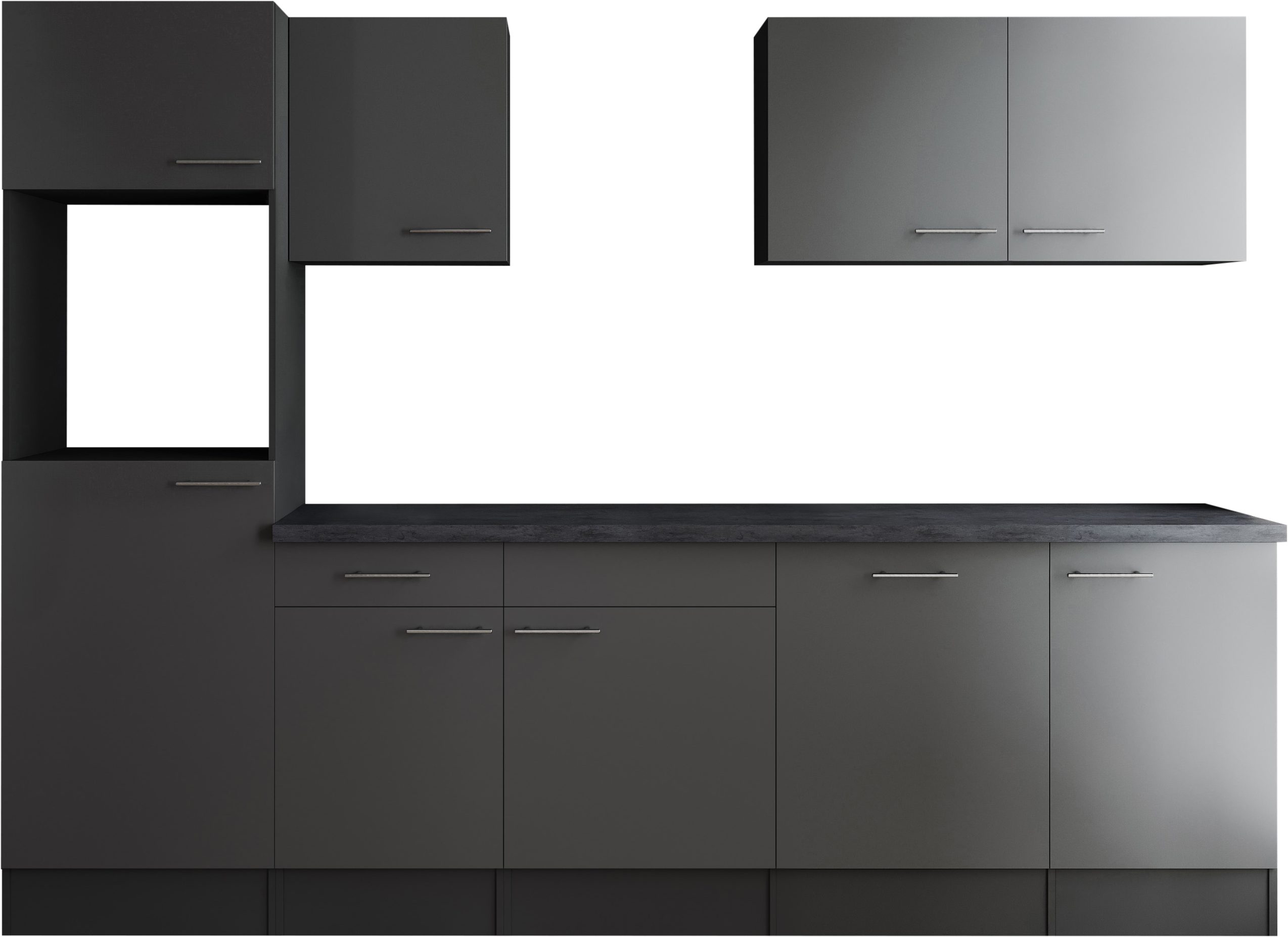 RESPEKTA Küchenzeile Oliver, Breite 280 cm, 90 cm Arbeitshöhe, in exklusiver Konfiguration für OTTO