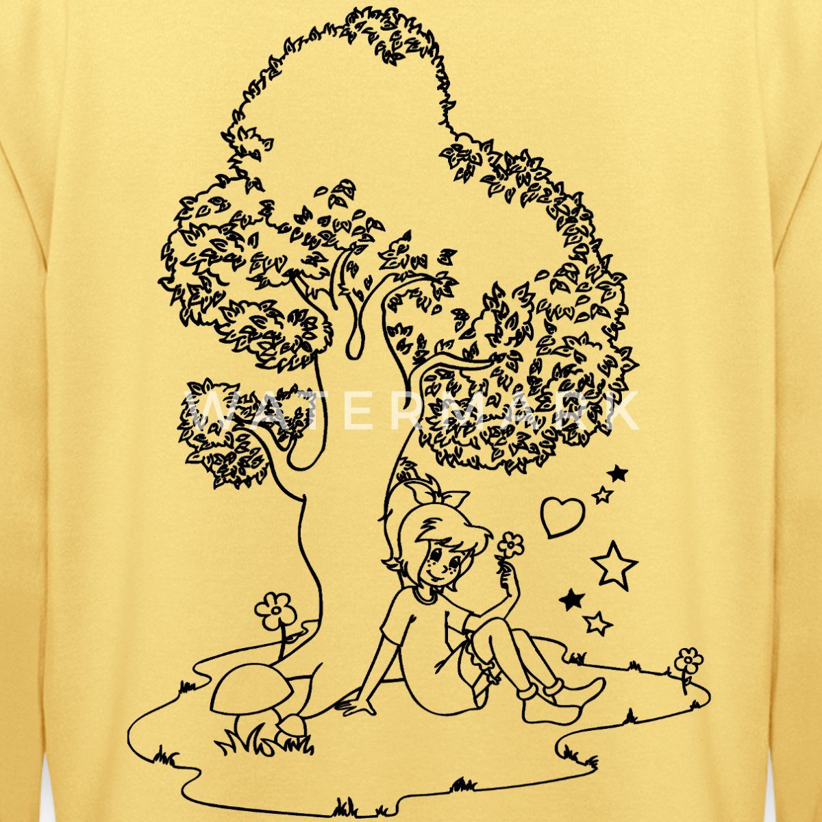 Spreadshirt Hoodie Bibi Blocksberg Mit Bibi Und Großem Baum Unisex Hoodie (1-tlg)