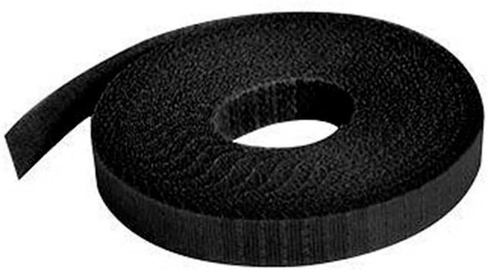 Windhager Rankhilfe universal-Klettbinder für Pflanzen, 1 St., selbstklebendes Klettband 12 mm x 5 m, schwarz