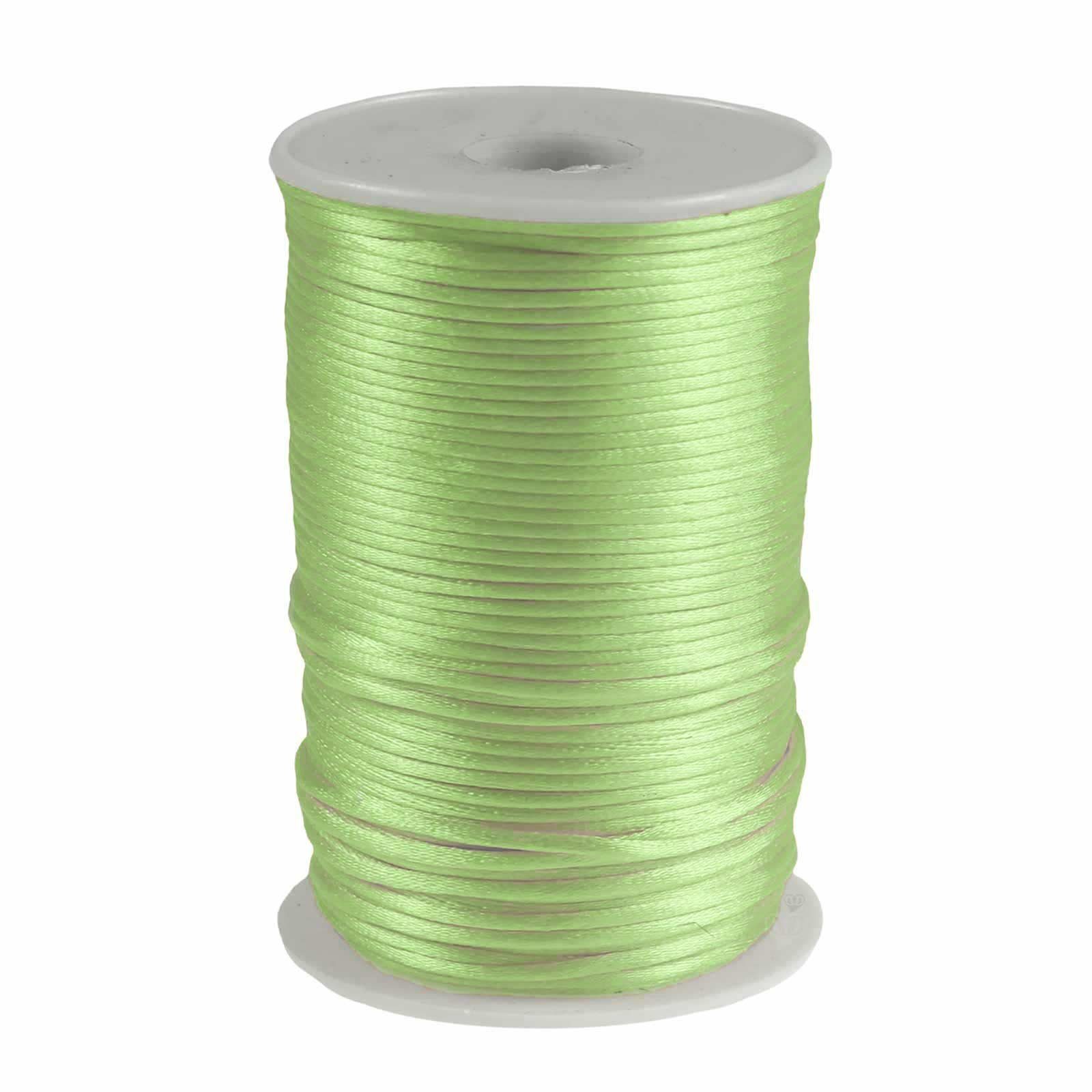 maDDma 90m Satinschnur 2mm Seil, pastellgrün günstig online kaufen