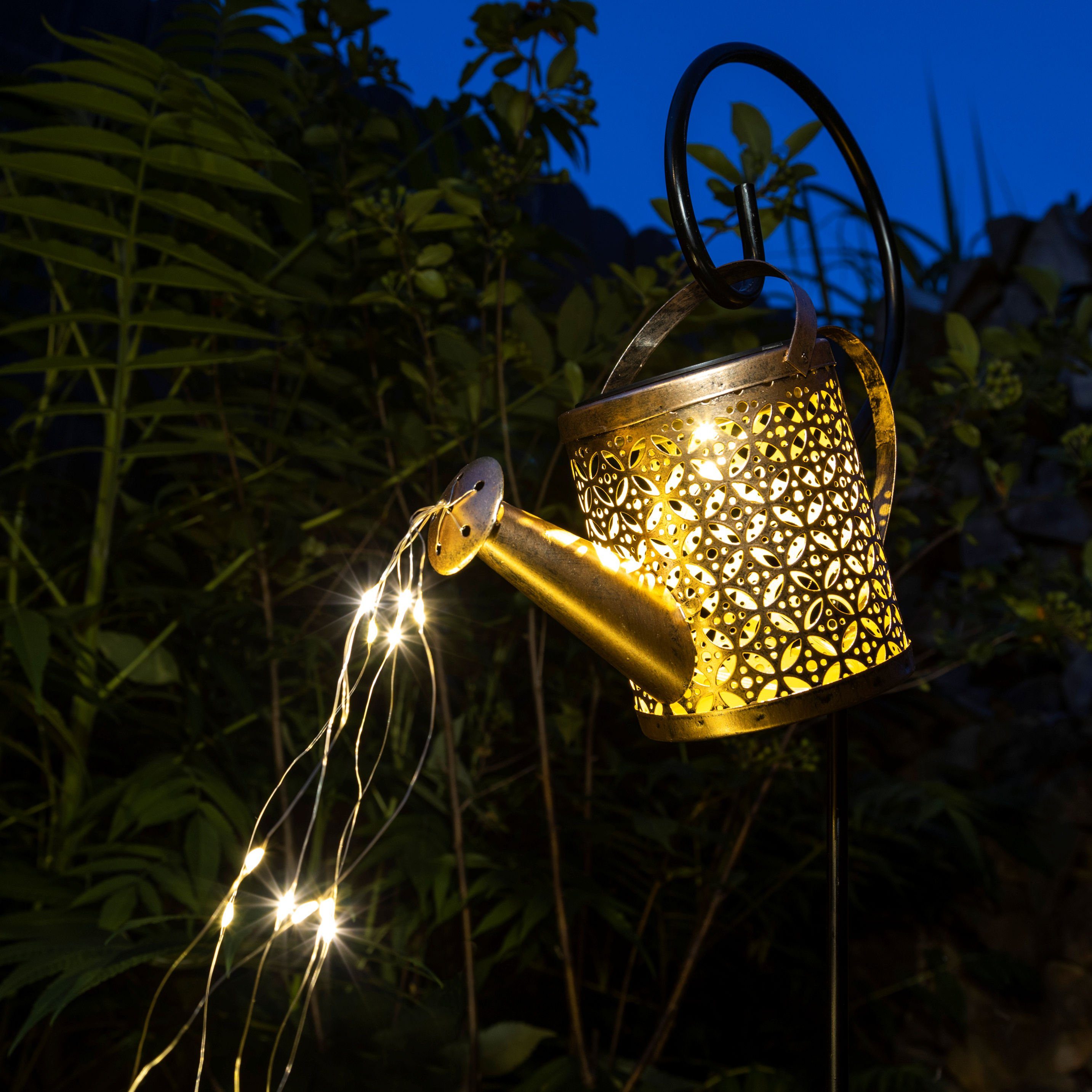 Spetebo LED Solarleuchte LED Solar Gießkanne günstig online kaufen