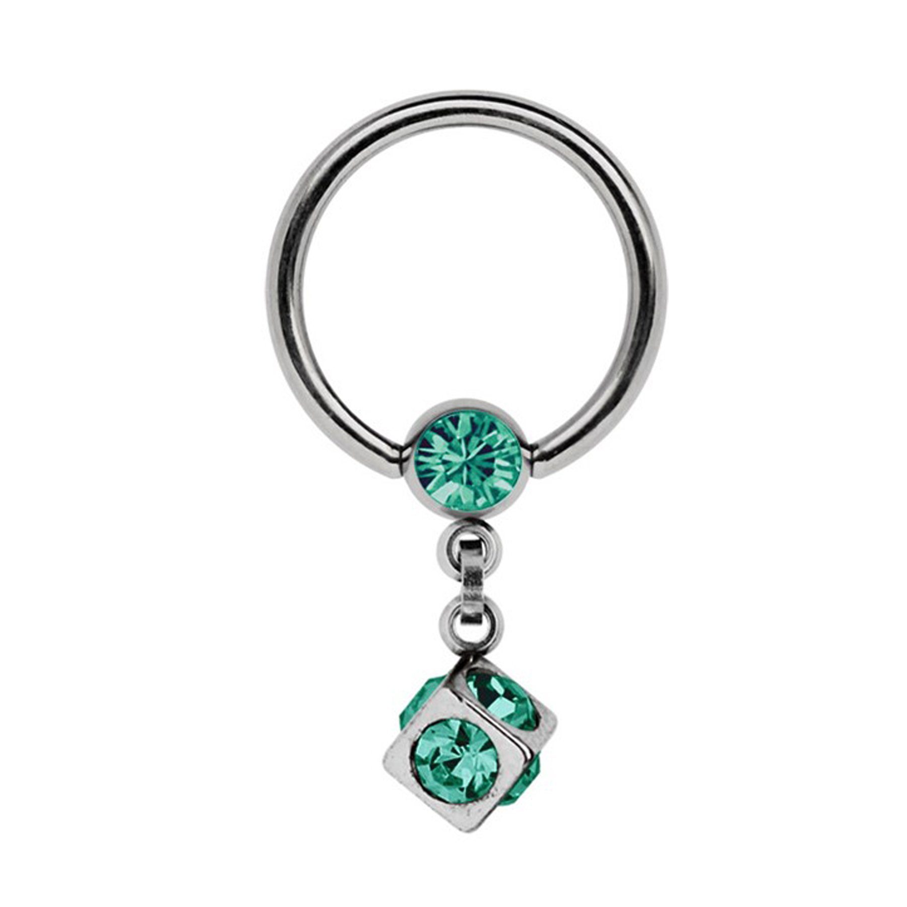 Adelia´s Intimpiercing »Intimpiercing «, Stahl Intimring BCR mit 5 mm ZirkoniaKlemmkugel