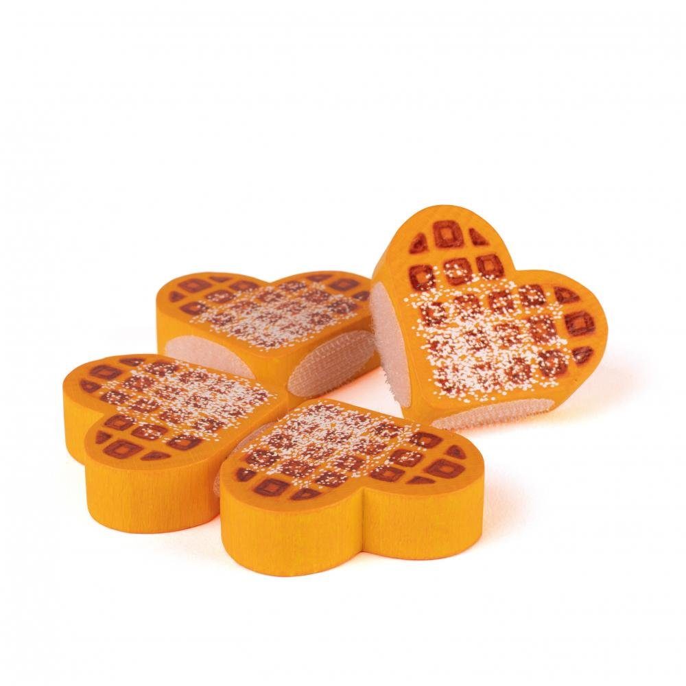 Erzi® Spiellebensmittel Kaufladen Waffel zum Teilen aus Holz, (Set, 4-tlg., 1), Made in Germany
