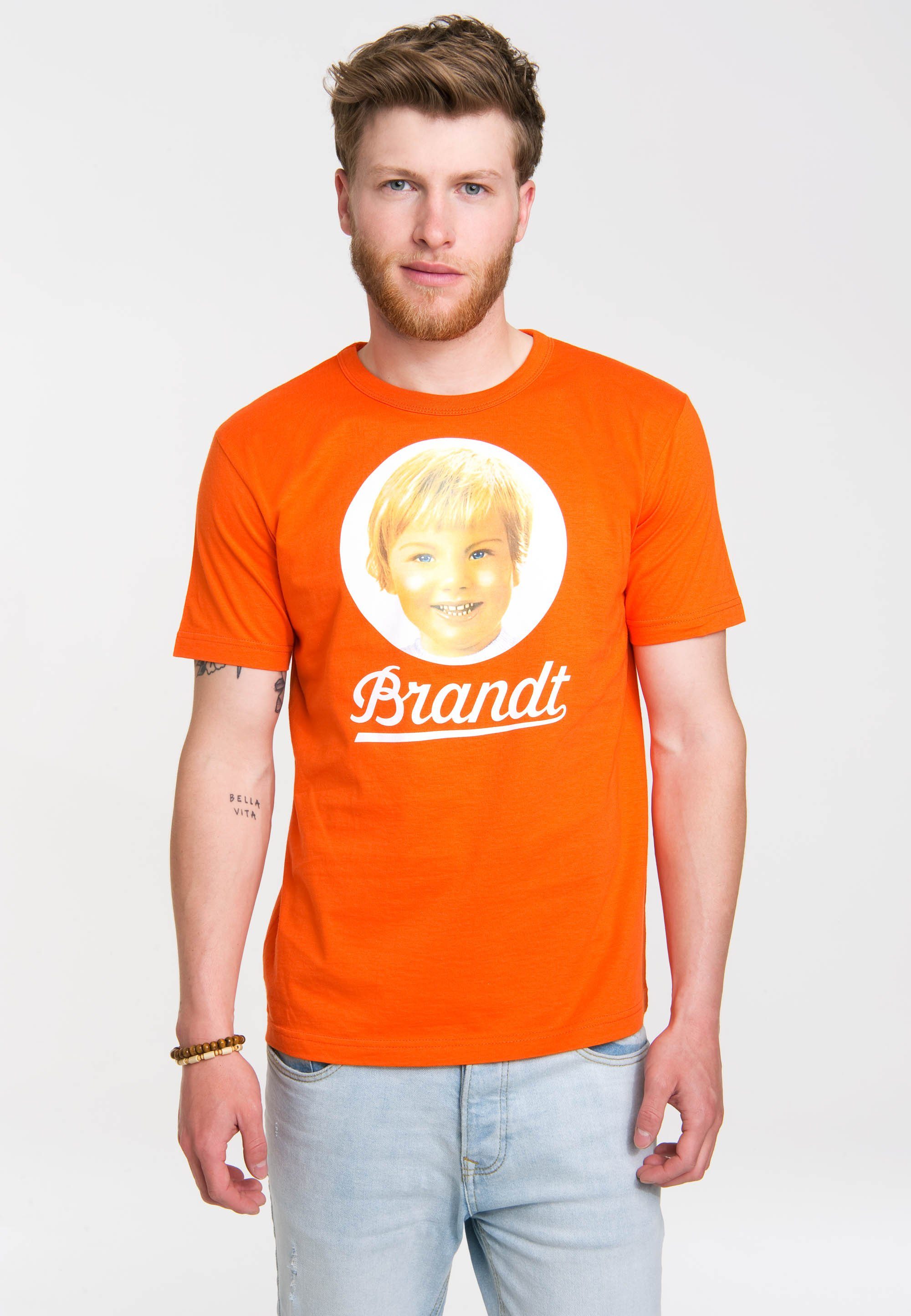 LOGOSHIRT T-Shirt Brandt Zwieback mit Retro-Aufdruck