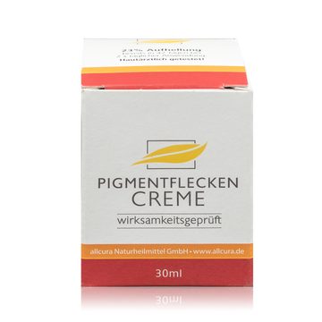 allcura Naturheilmittel GmbH Gesichtspflege Allcura Pigmentflecken Creme 23% Aufhellung