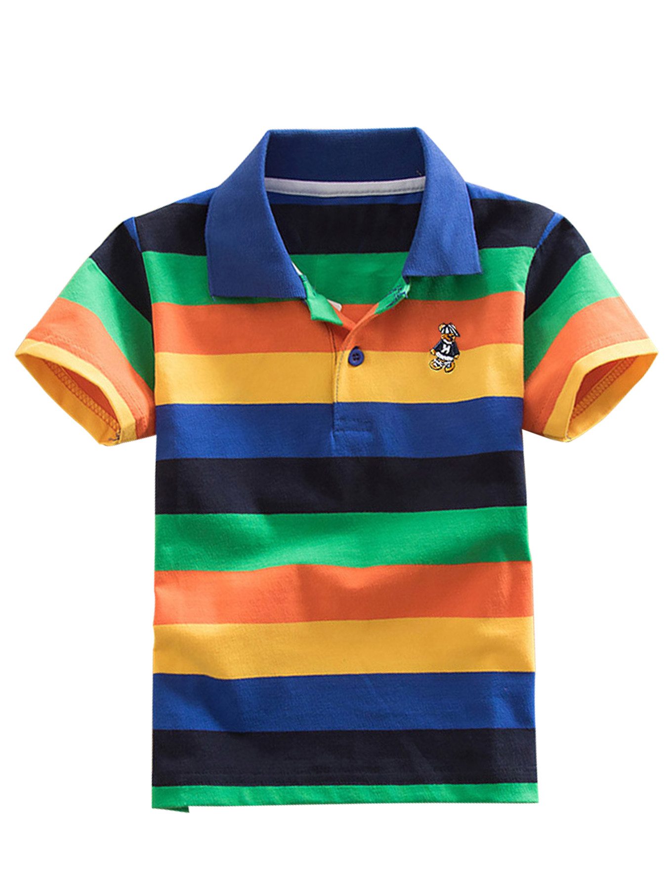 DEBAIJIA Poloshirt Jungen Poloshirt Kinder 1-12T Baumwolle Atmungsaktiv Sommer