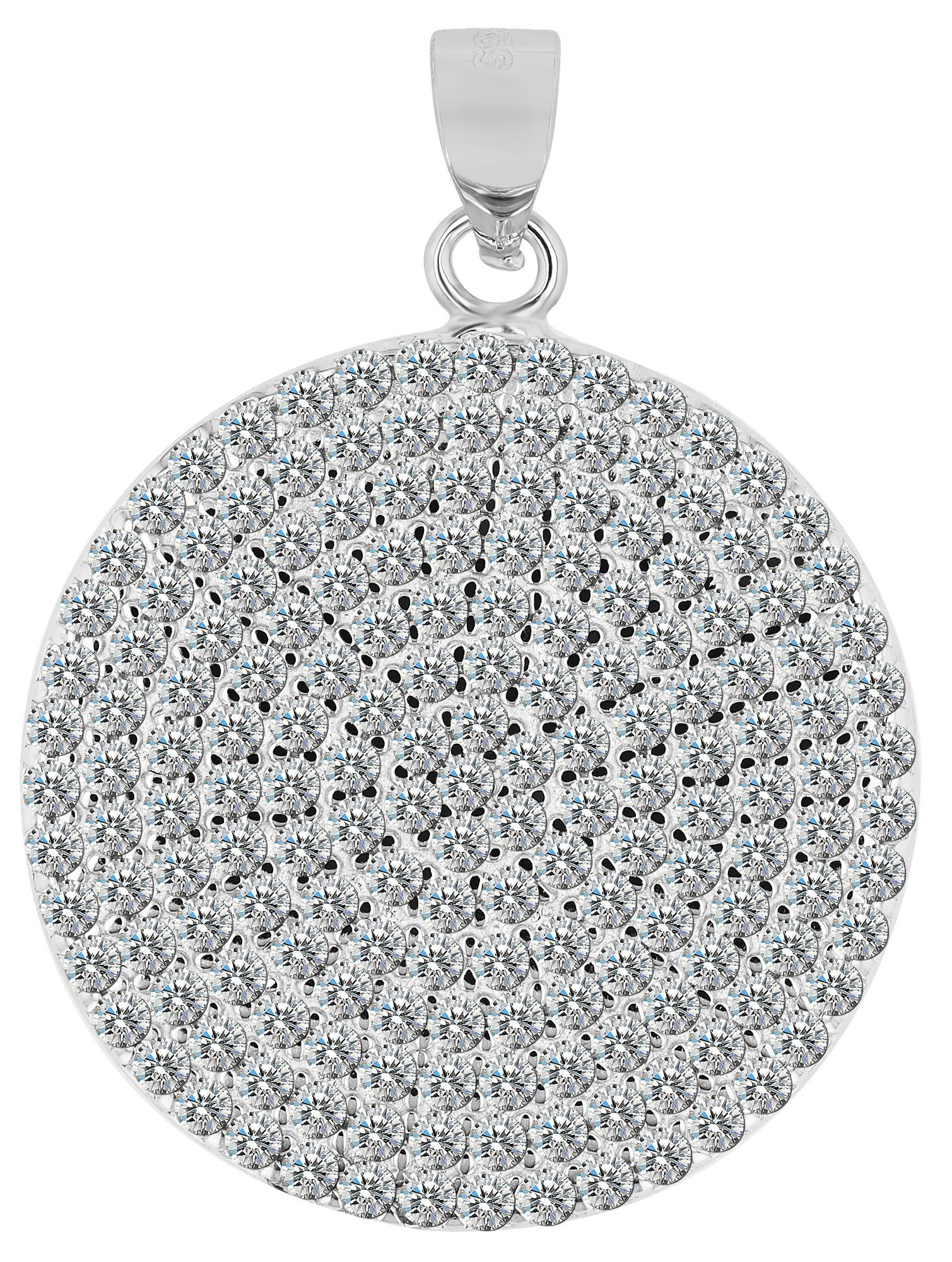 Adelia´s Kettenanhänger Damen Anhänger aus 925 Silber mit Zirkonia, Ein sti günstig online kaufen