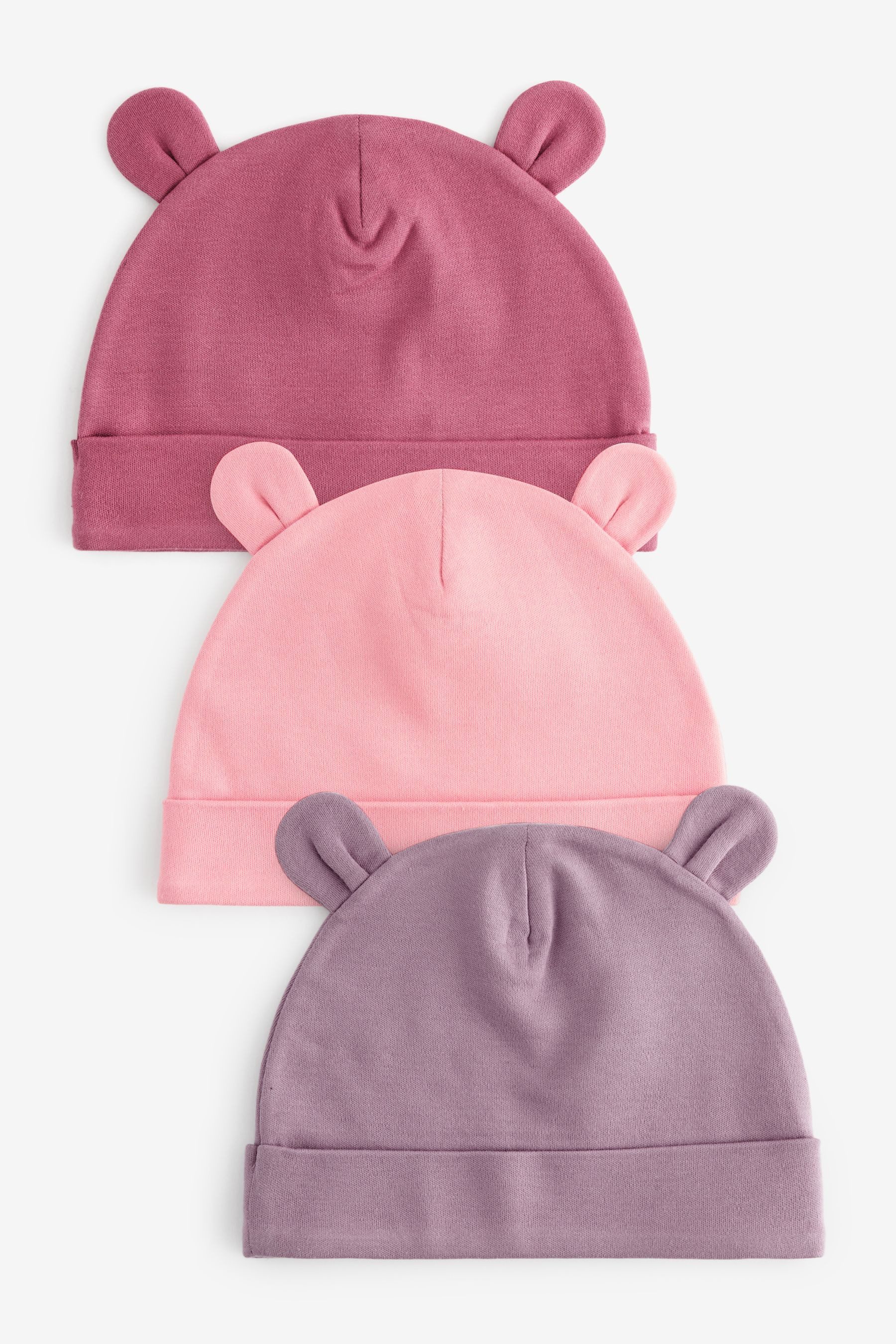 Next Erstlingsmütze 3er-Pack Baby-Beaniemützen (3-St)