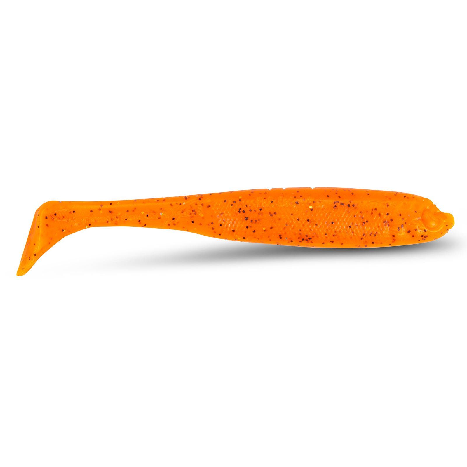 Non Softbaits 2 Stk. Kunstköder, 7cm Gummifische Moby Carrot Claw Iron Sänger UV Dirty Jim Moby Slim Toxic