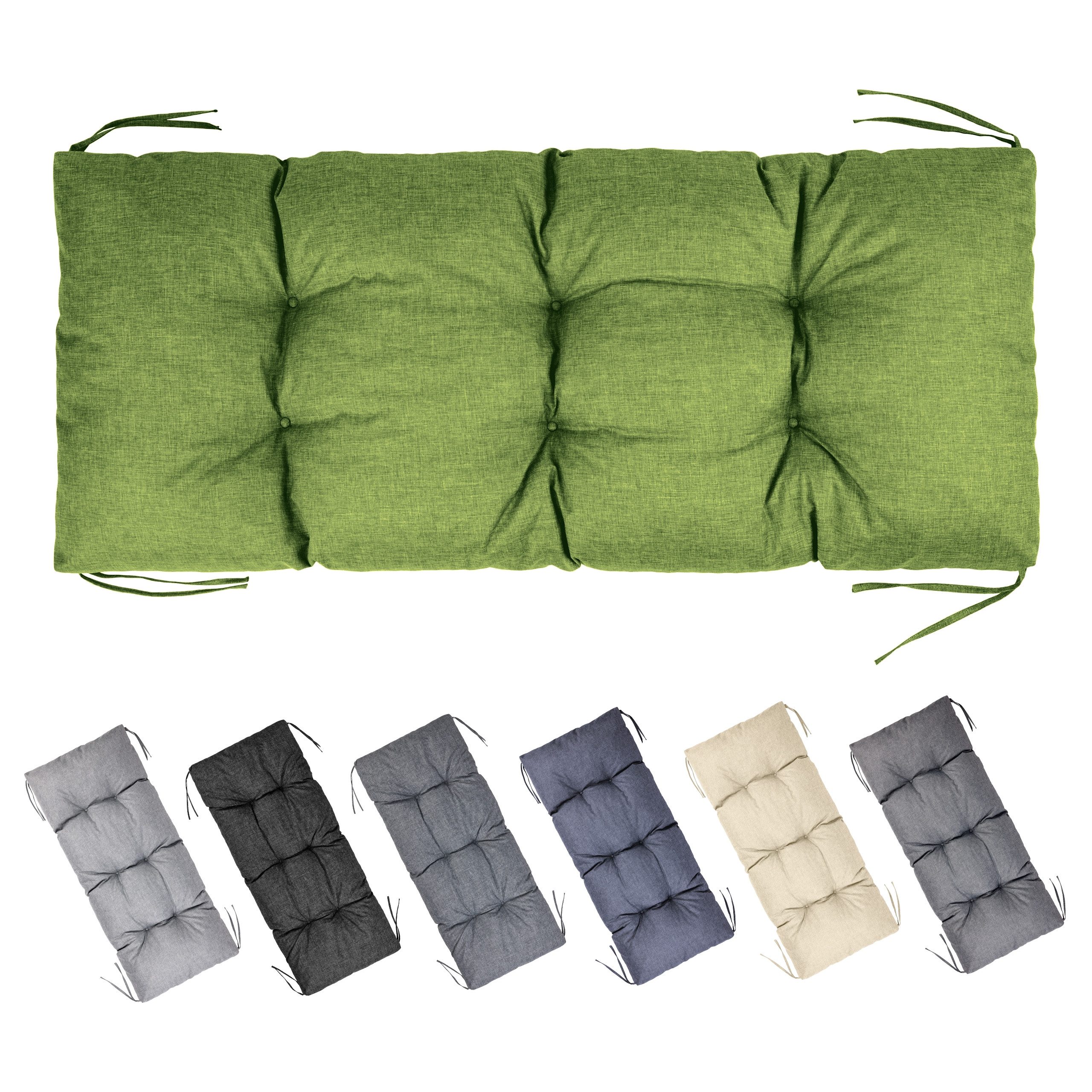 Garronda Bankauflage 100-180 cm, ca. 10 cm dick, Sitzkissen Outdoor GD-0219, (1 St), Hypoallergen, UV-beständig, Wasserbeständig