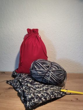 Organzabeutel24 Aufbewahrungstasche 3 Baumwollsäckchen, Stoffbeutel, Geschenkbeutel - rot -, 100% Baumwolle für Adventskalender