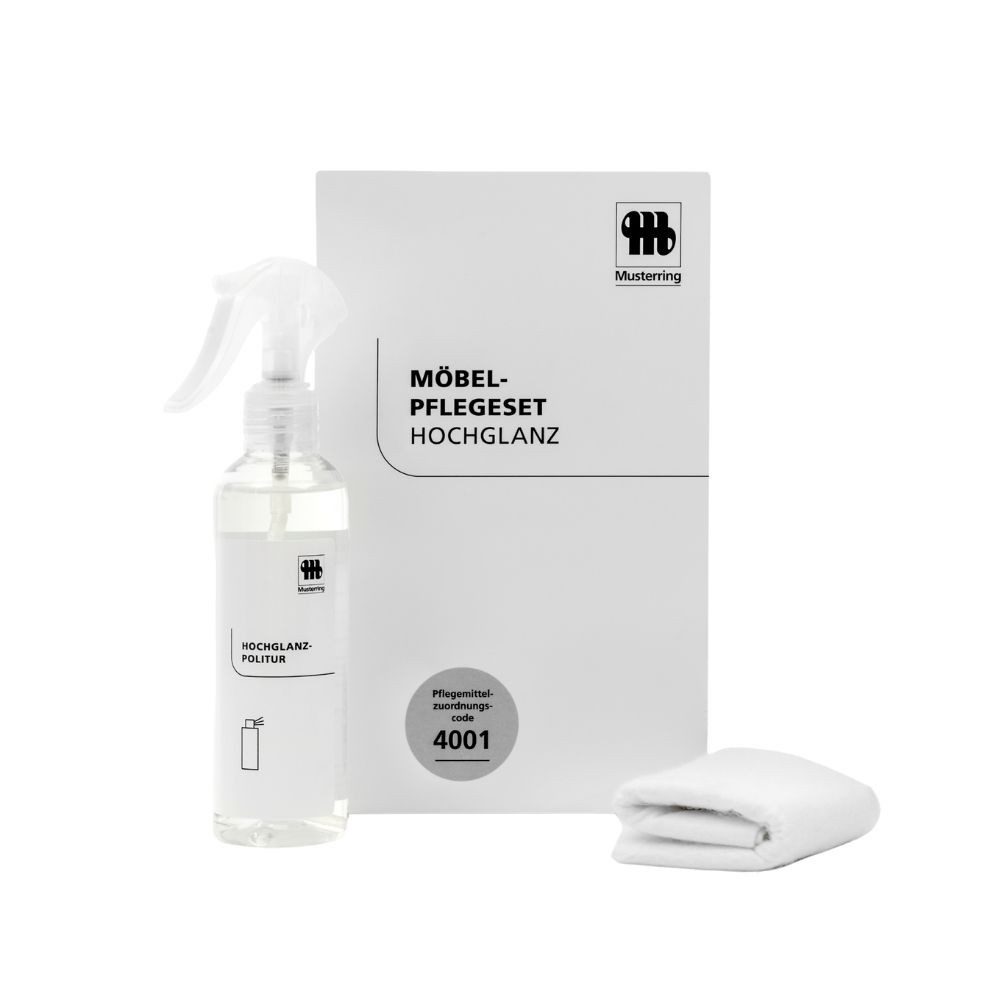 Musterring 4001 Hochglanz Möbelpflegeöl-Set, inkl. 200ml Hochglanzpolitur für lackierte & polierte Möbel und Küchen