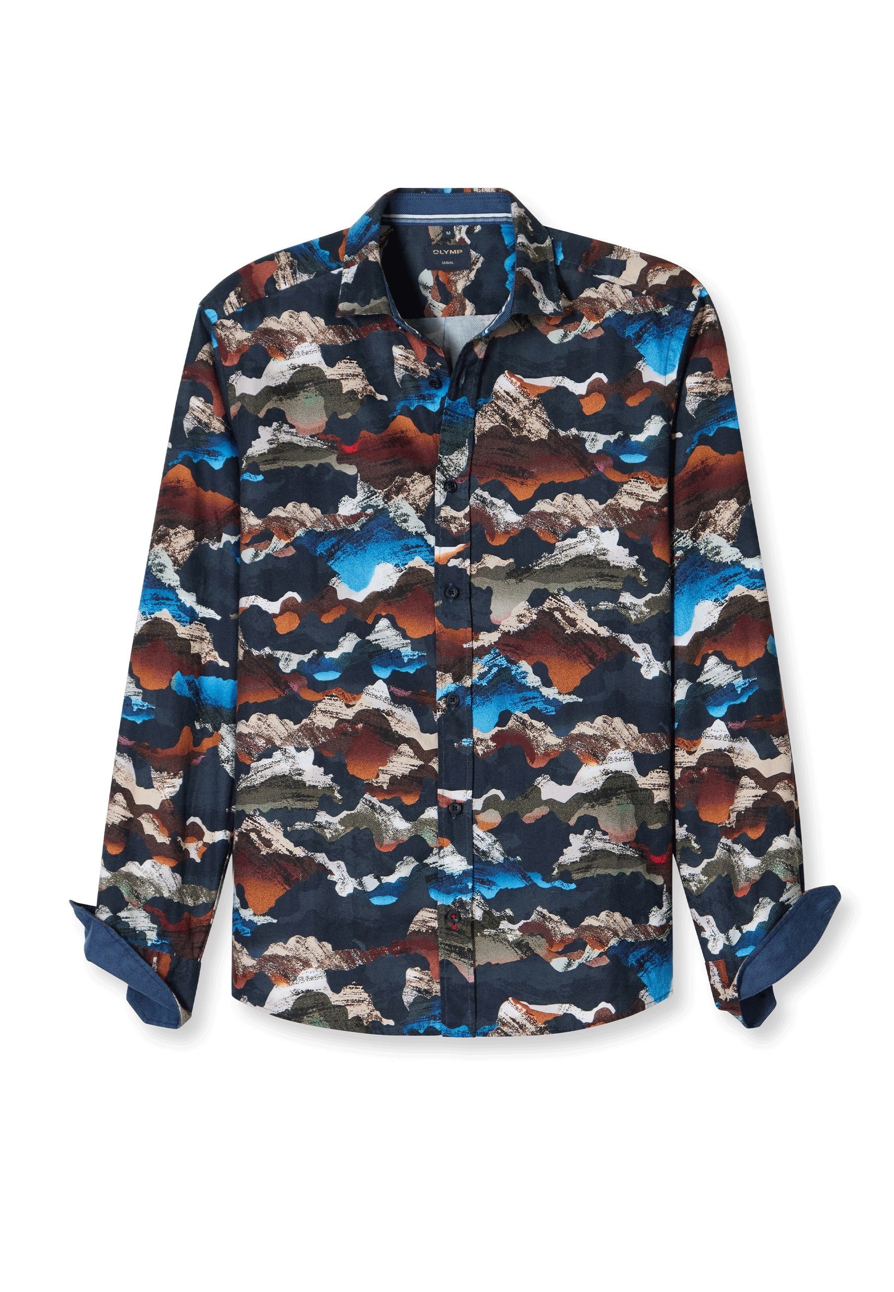 OLYMP Langarmhemd OLYMP Casual, regular fit, Freizeithemd, Kent günstig online kaufen