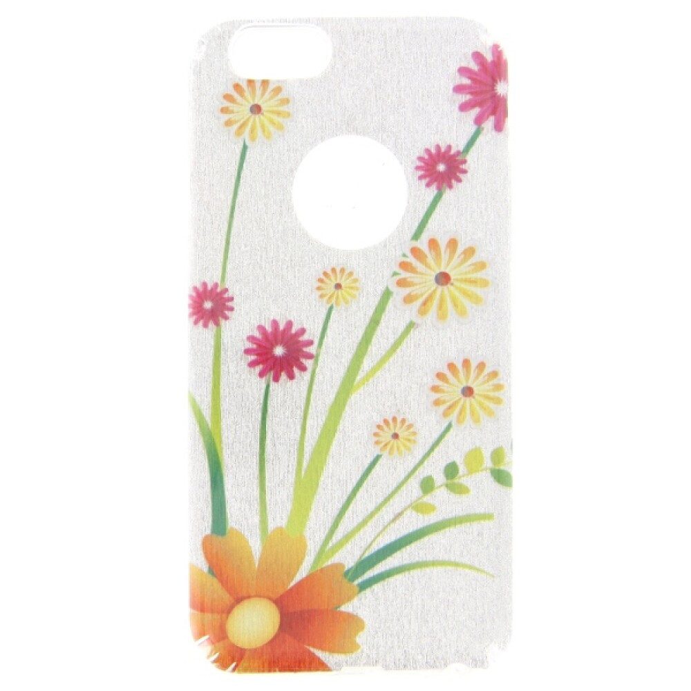 Handytasche Silikonhülle Handyhülle für iPhone 6 Glitzer-Blumenmuster Blau (Silikonhülle)