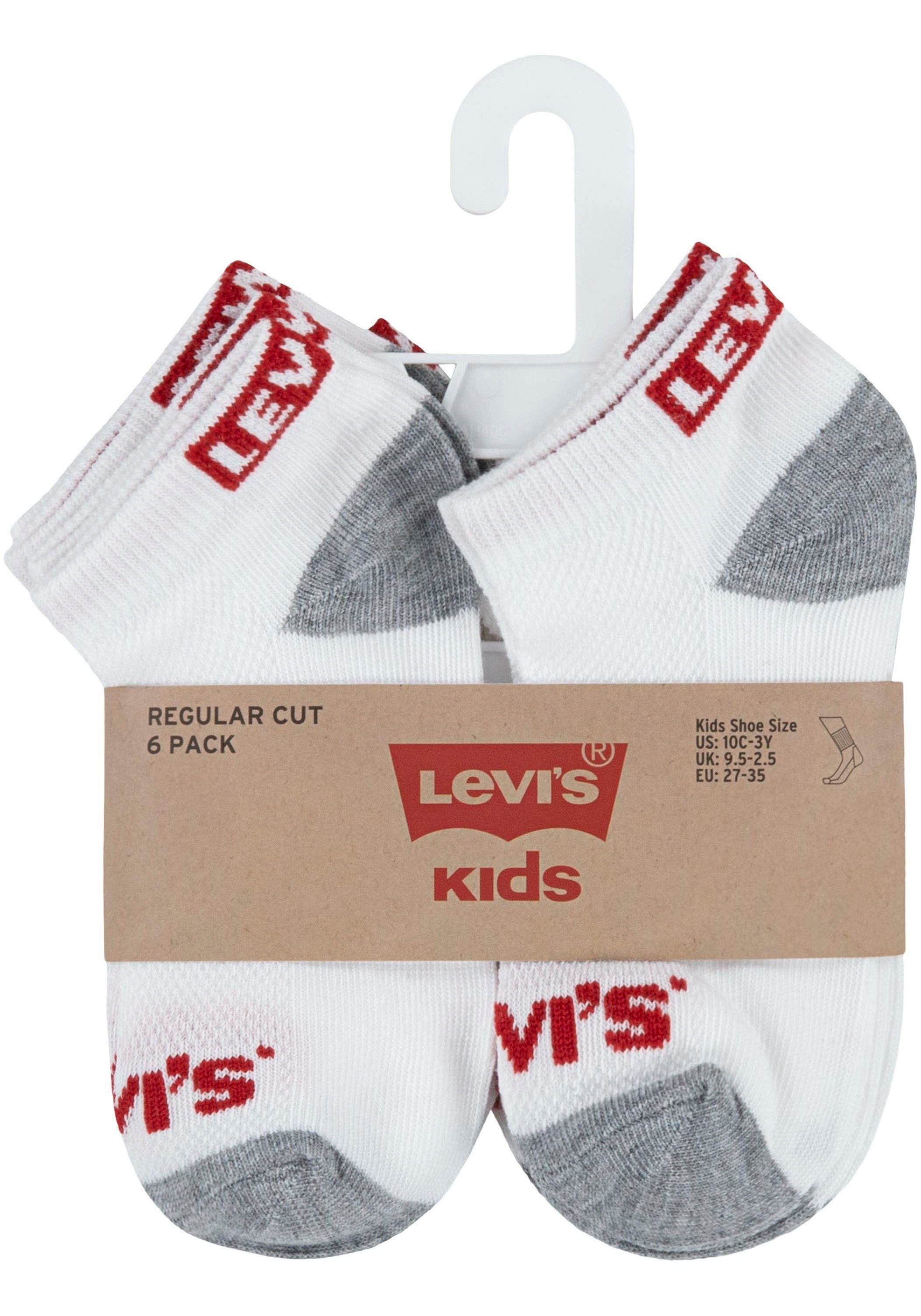 Levi's® Kids Kurzsocken LHN BOX TAB LOW CUT 6PK MarkeL (Packung, 6-Paar) UNISEX
