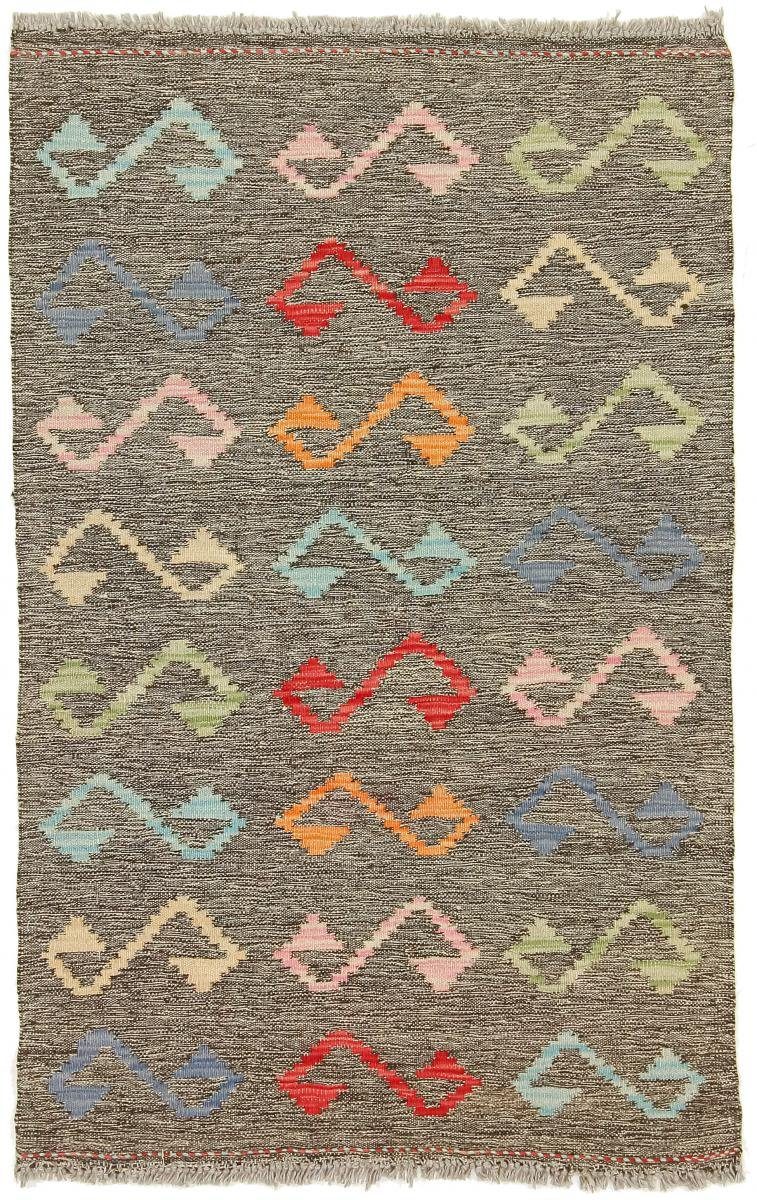 Orientteppich Kelim 3 81x128 rechteckig, mm Handgewebter Trading, Afghan Orientteppich, Nain Höhe